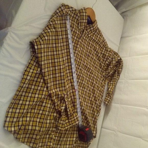 Mens Tommy Hilfiger long sleeve button down shirt - Picture 11 of 11
